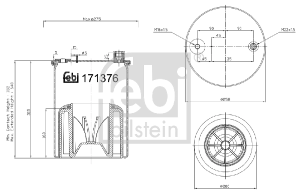 Bellow, air suspension
